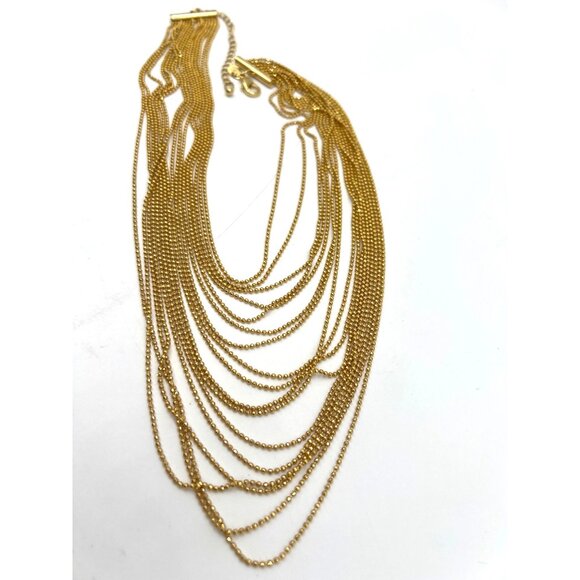 Joan Rivers Multi-Strand Necklace 20+3" Vintage Statement Sparkling Tiny Beads - Picture 10 of 10